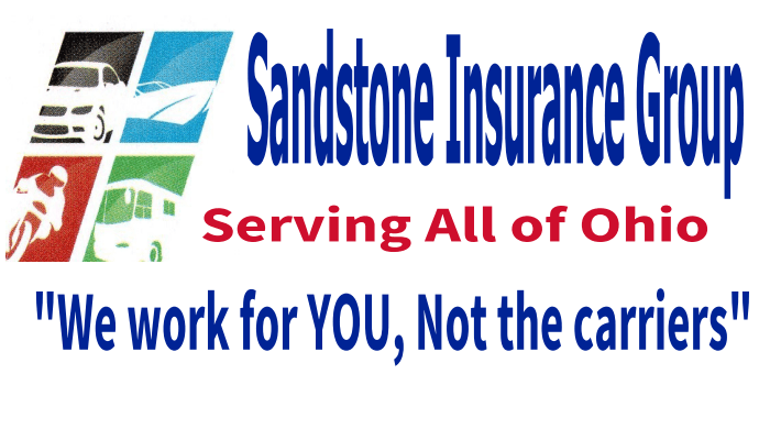 A logo for sandstone insurance group.