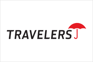 A travelers insurance logo is shown.