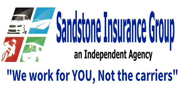 A logo for the sandstone insurance agency.